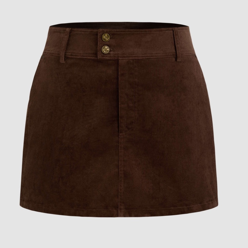 Shop cider- CORDUROY MID RISE POCKET MINI SKORT
